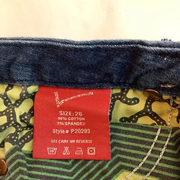 Vigoss Paramount Super Slim Capri Women's Size 26 Low-Rise Blue Denim Jeans - Picture 6 of 11